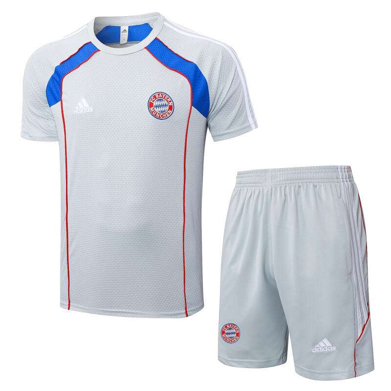 D25128# 2526 Bayern Grey Retro Short Sleeve Suit S-2XL — foto 1