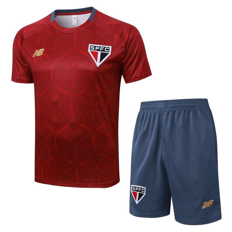 D25129# 2526 Sao Paulo Maroon Inkjet Short Sleeve Suit S-2XL — foto 1