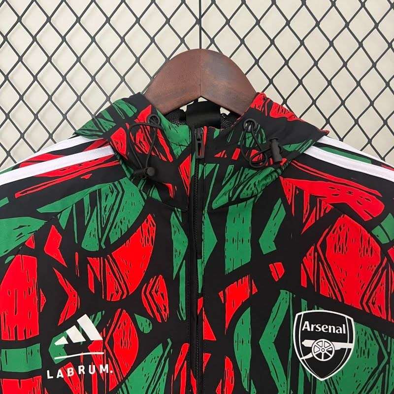 2425 Arsenal pad printed single-sided hooded windbreaker S-2XL — foto 3