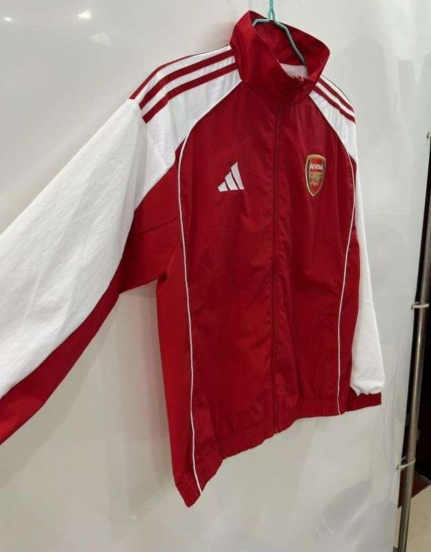 2526 Arsenal Red Single-Sided Embroidered Windbreaker S-2XL — foto 2