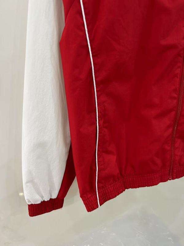 2526 Arsenal Red Single-Sided Embroidered Windbreaker S-2XL — foto 5