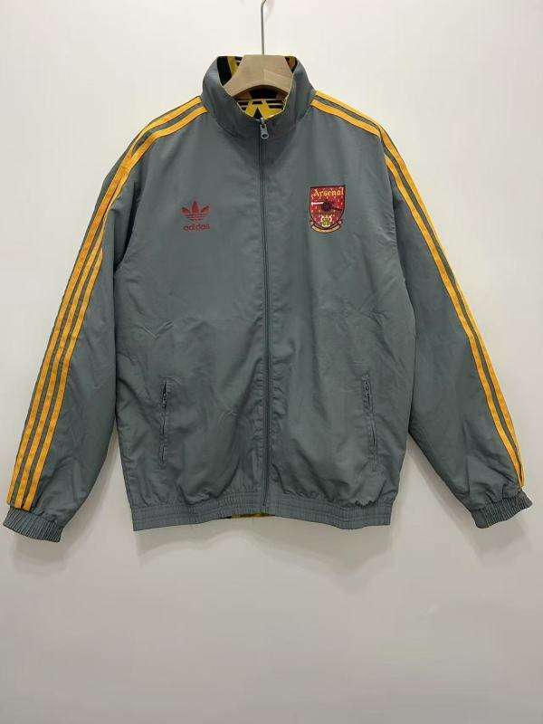 Arsenal Gold Gray Double-Sided Silicone Windbreaker S-2XL — foto 2