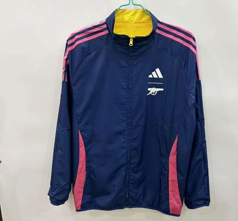 Arsenal Yellow Plaid Double-Sided Silicone Windbreaker S-2XL — foto 3