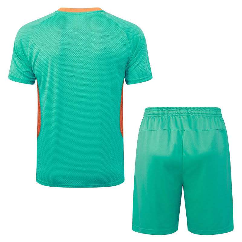 D25178# 2526 Fluminense Green Short Sleeve Suit S-2XL — foto 2