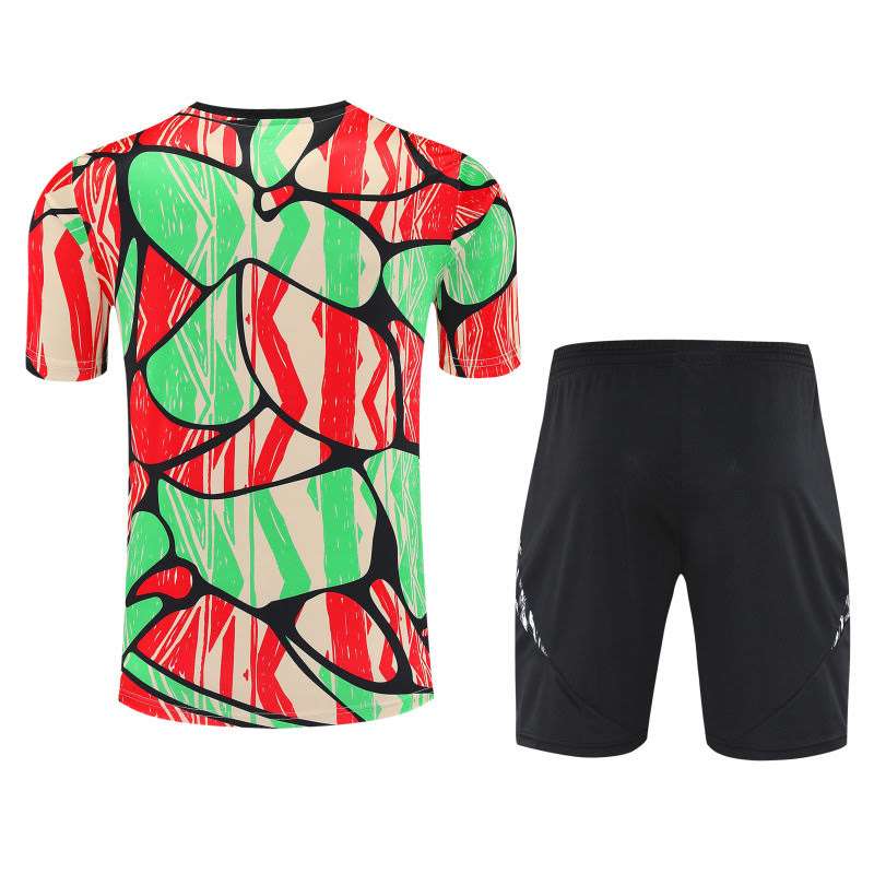 2526 Arsenal Red and Green Camouflage Short Sleeve Suit S-2XL — foto 2