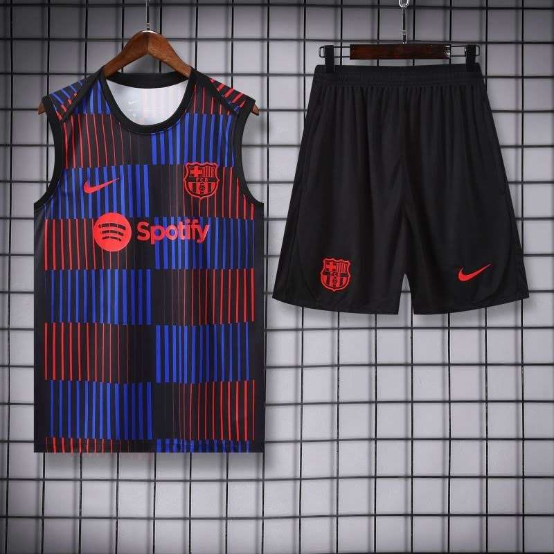 2526 Barcelona Red and Blue Vest Suit S-2XL — foto 3