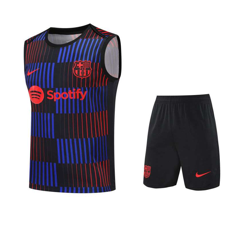 2526 Barcelona Red and Blue Vest Suit S-2XL — foto 1