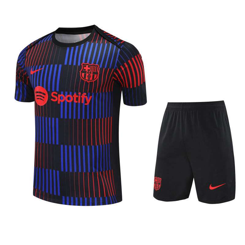 2526 Barcelona Red and Blue Short Sleeve Suit S-2XL — foto 1