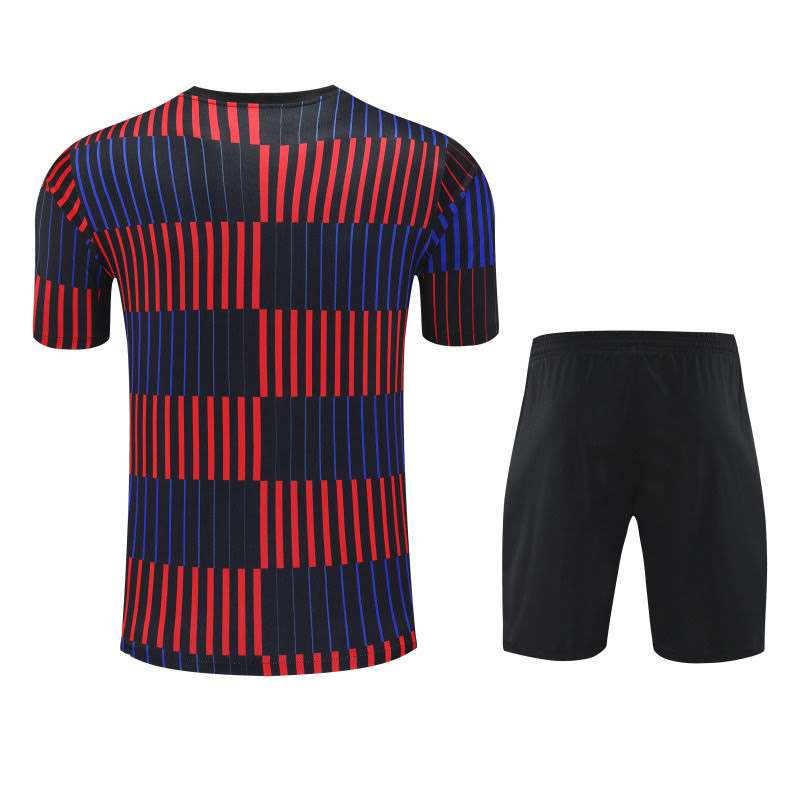 2526 Barcelona Red and Blue Short Sleeve Suit S-2XL — foto 2