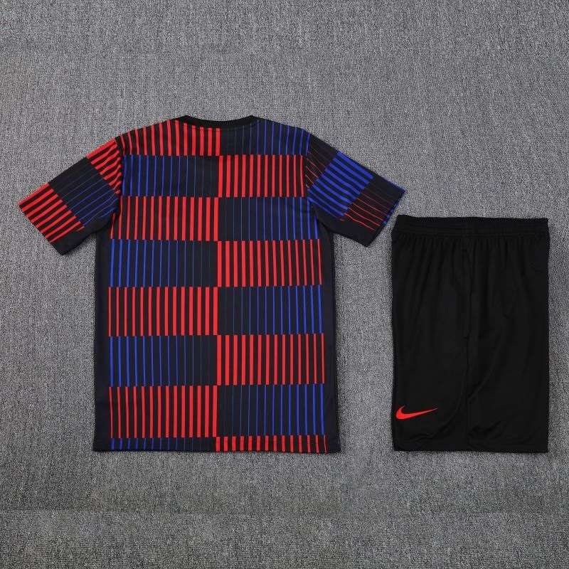 2526 Barcelona Red and Blue Short Sleeve Suit S-2XL — foto 4