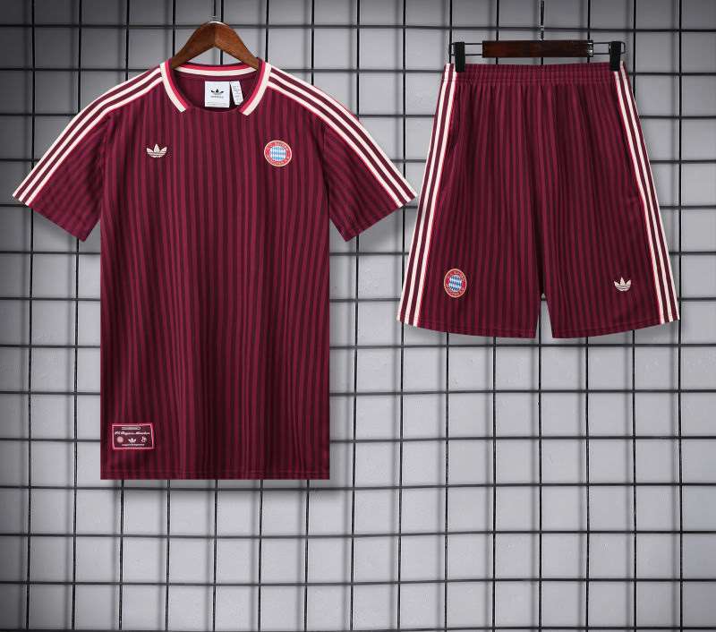 2526 Bayern Red Short Sleeve Suit S-2XL — foto 3