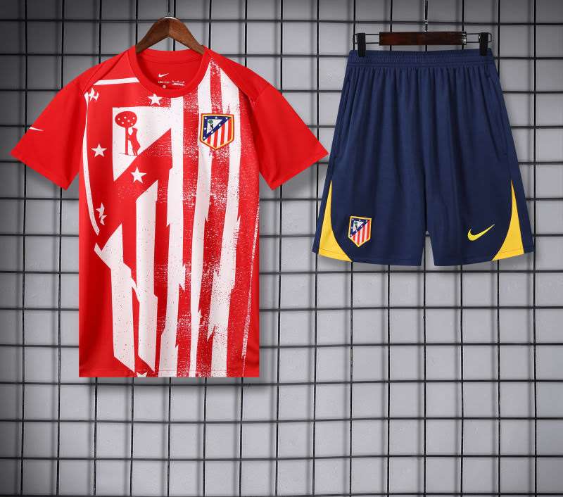 2526 Atletico Madrid Red Inkjet Short Sleeve Suit S-2XL — foto 4