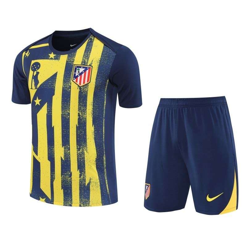 2526 Atletico Madrid Dark Blue Inkjet Short Sleeve Suit S-2XL — foto 1