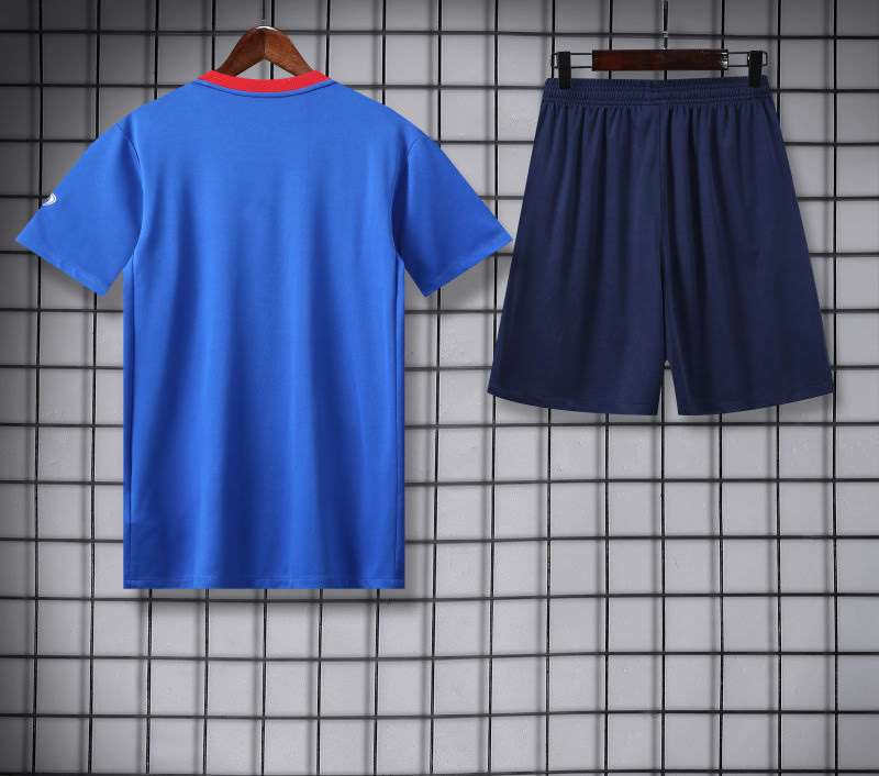 2526 Paris Red and Blue Short Sleeve Suit S-2XL — foto 4