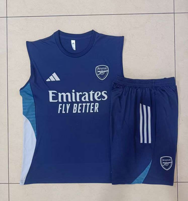 D25208#2526 Arsenal Royal Blue Vest Suit S-2XL — foto 5