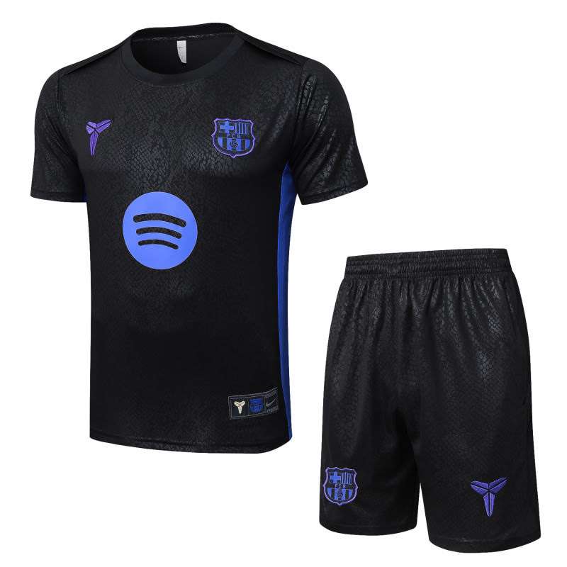 D25191# 2526 Barcelona black short-sleeved suit S-2XL — foto 1