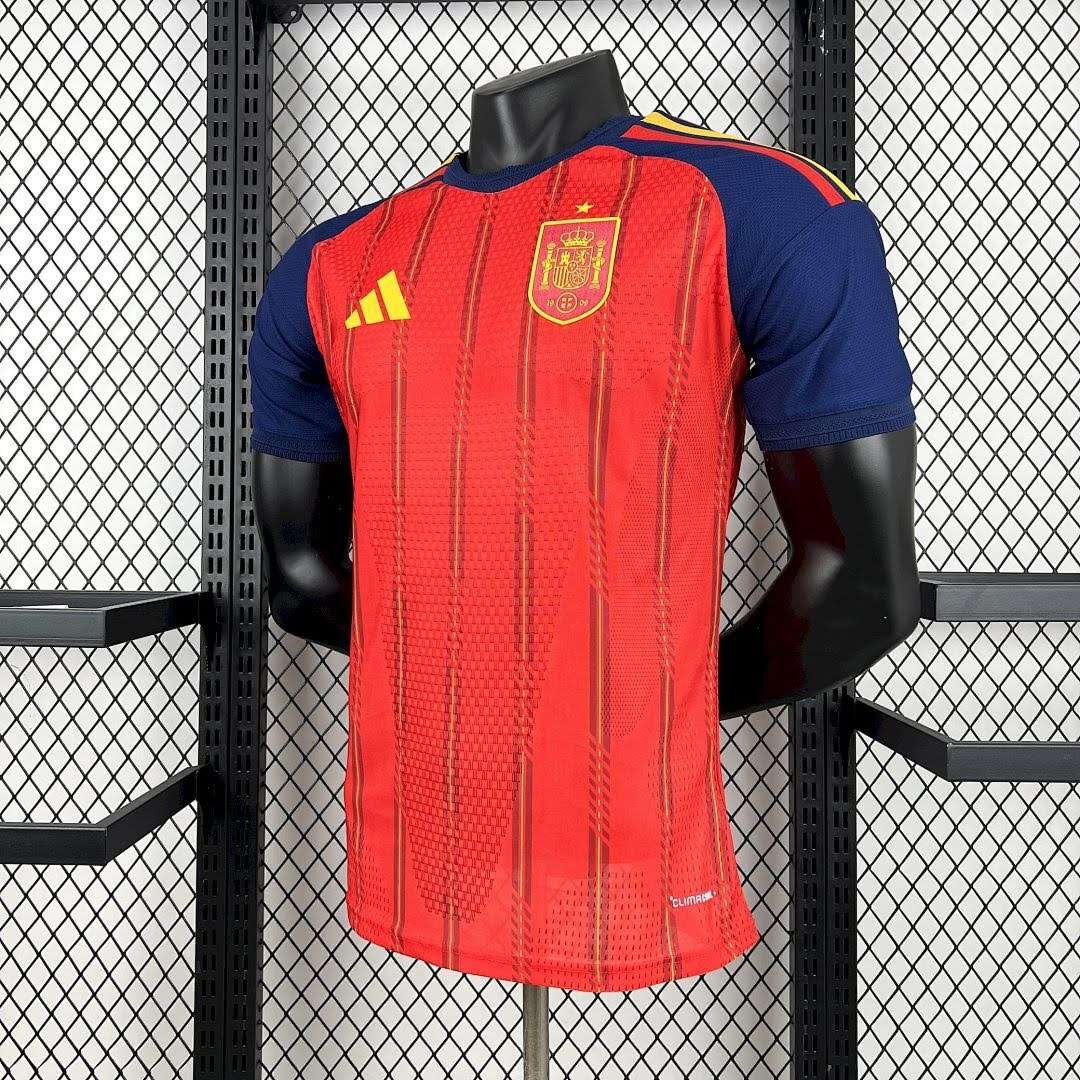 2627 Spain Home Jersey Player Version S-4XL — foto 3