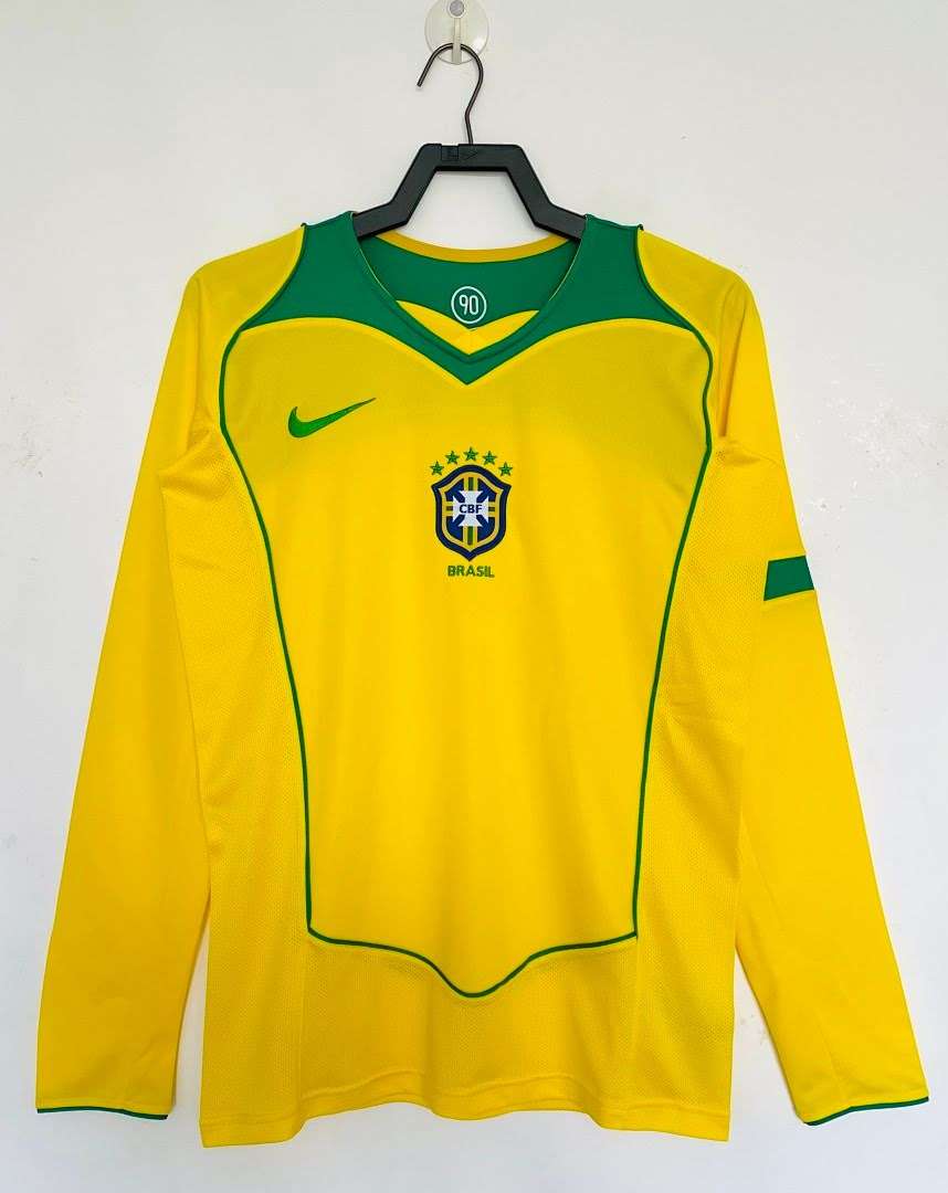 2004 Brazil Home Long Sleeve (0B2A) — foto 1