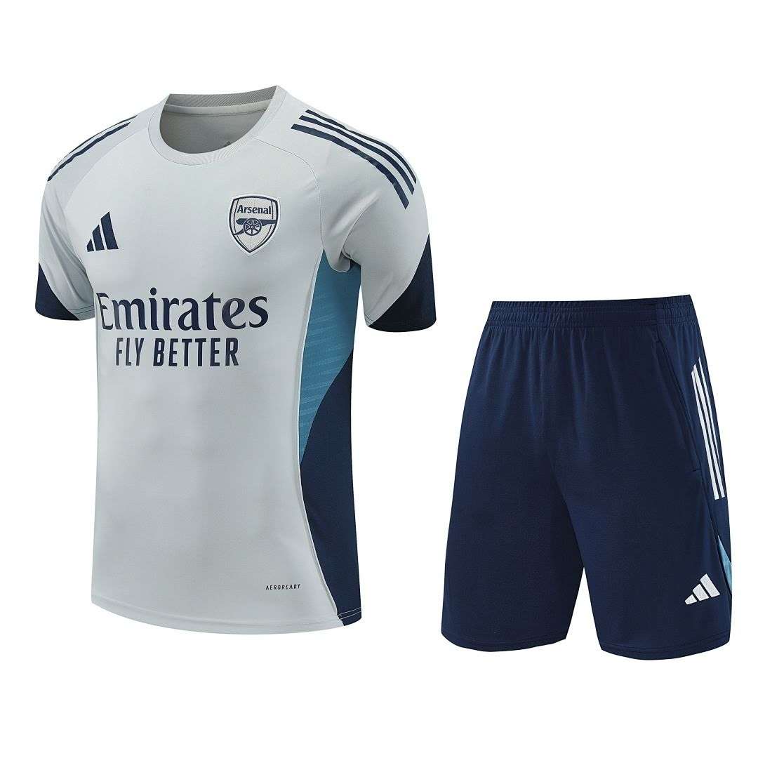 D25190# 2526 Arsenal Light Grey Short Sleeve Suit S-2XL — foto 1