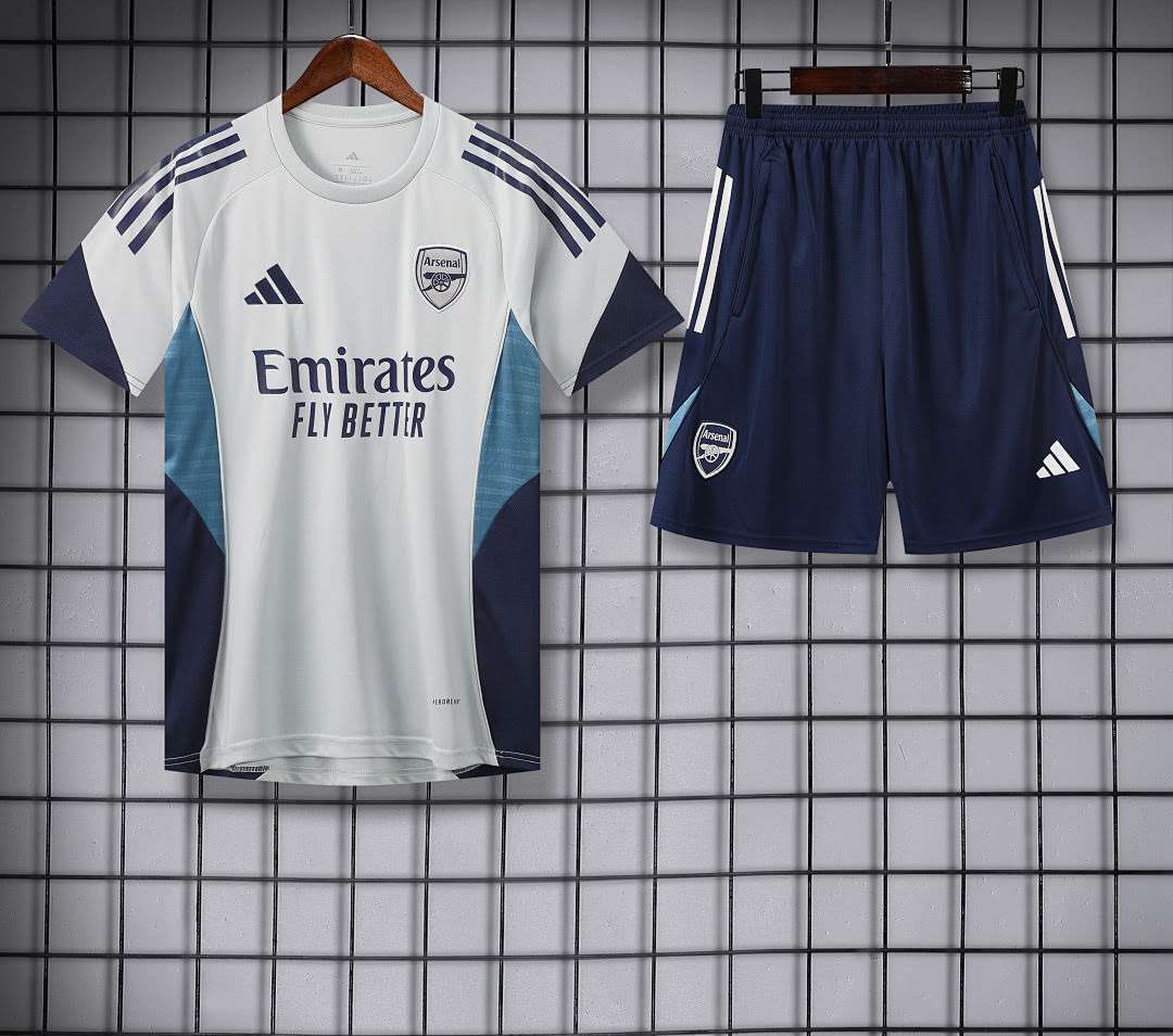 D25190# 2526 Arsenal Light Grey Short Sleeve Suit S-2XL — foto 4