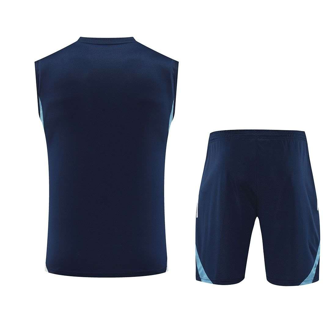 D25208#2526 Arsenal Royal Blue Vest Suit S-2XL — foto 2