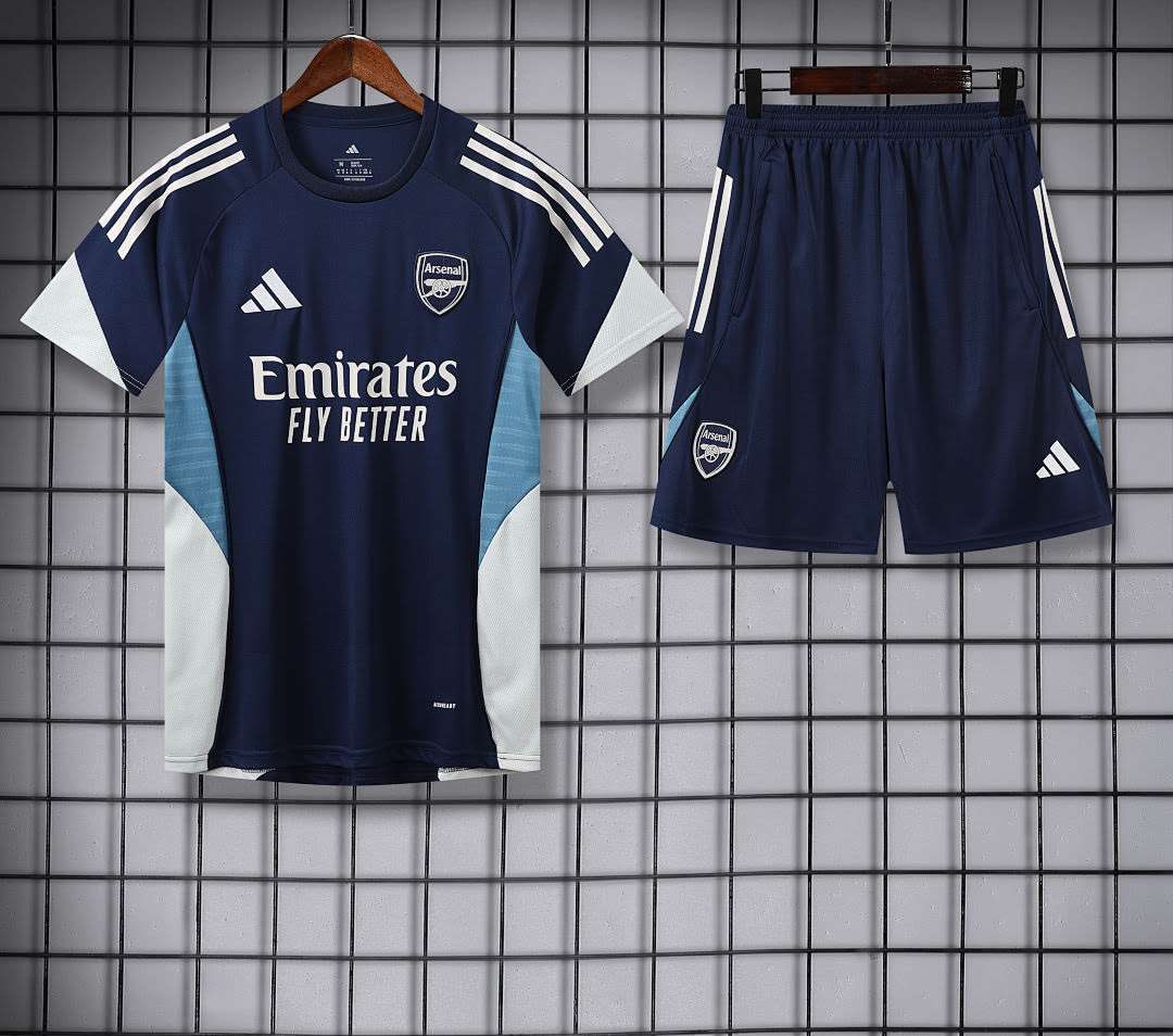 2526 Arsenal Dark Blue Short-Sleeve Suit S-2XL — foto 2