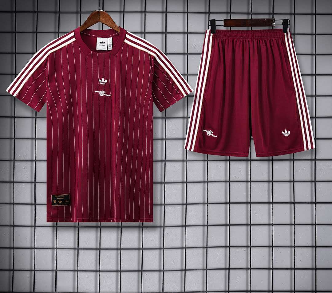 2526 Arsenal Dark Red Short-Sleeve Suit S-2XL — foto 3