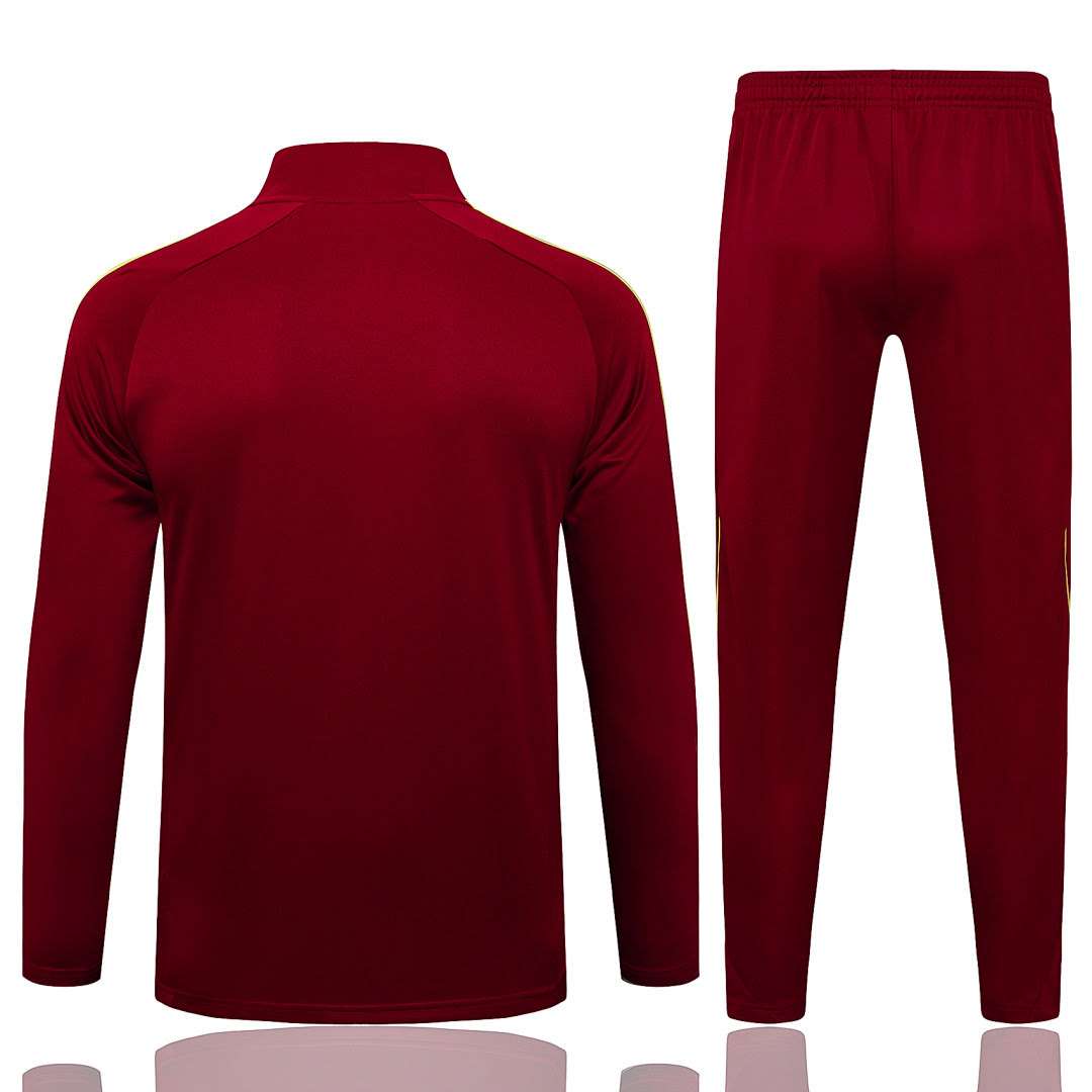 B2549# 2526 Arsenal Dark Red Vintage Half-Zip Suit S-2XL — foto 2