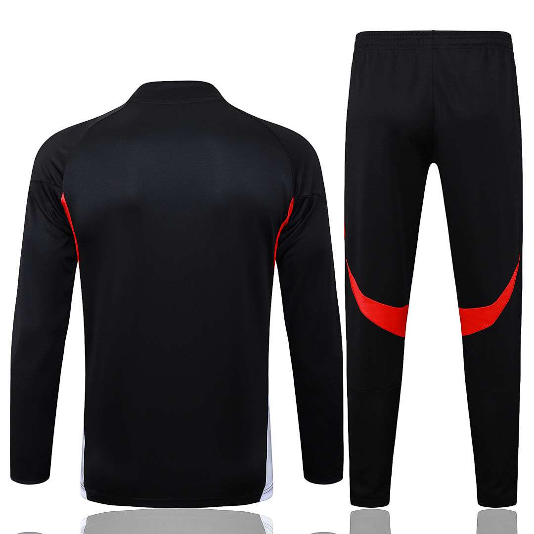 B2553# 2526 Bayern Munich Black Half-Zip Suit S-2XL — foto 2