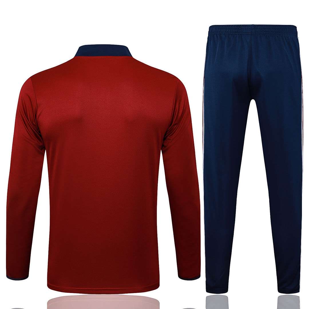 B2539# 2526 Arsenal Dark Red Half-Zip Suit S-2XL — foto 2