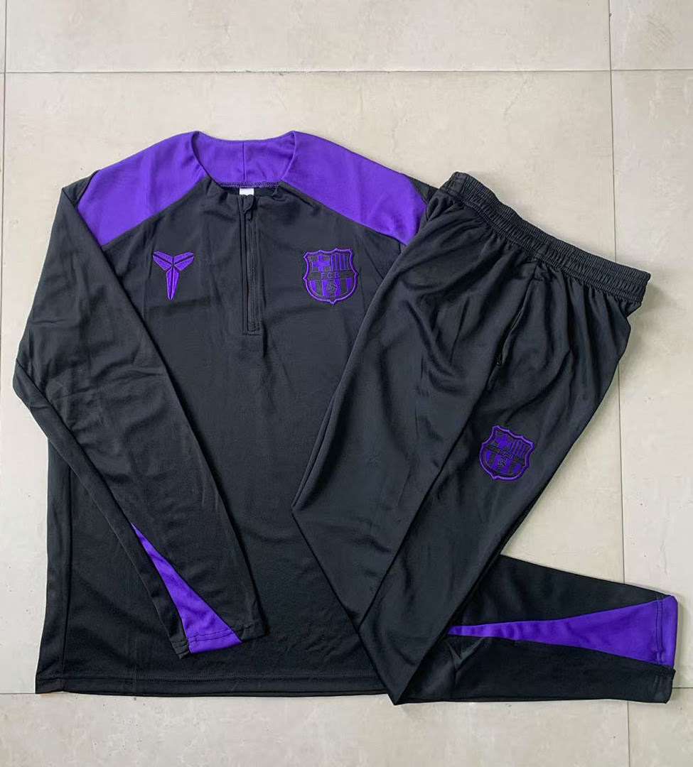 B2558# 2526 Barcelona Black Half-Zip Suit S-2XL — foto 3