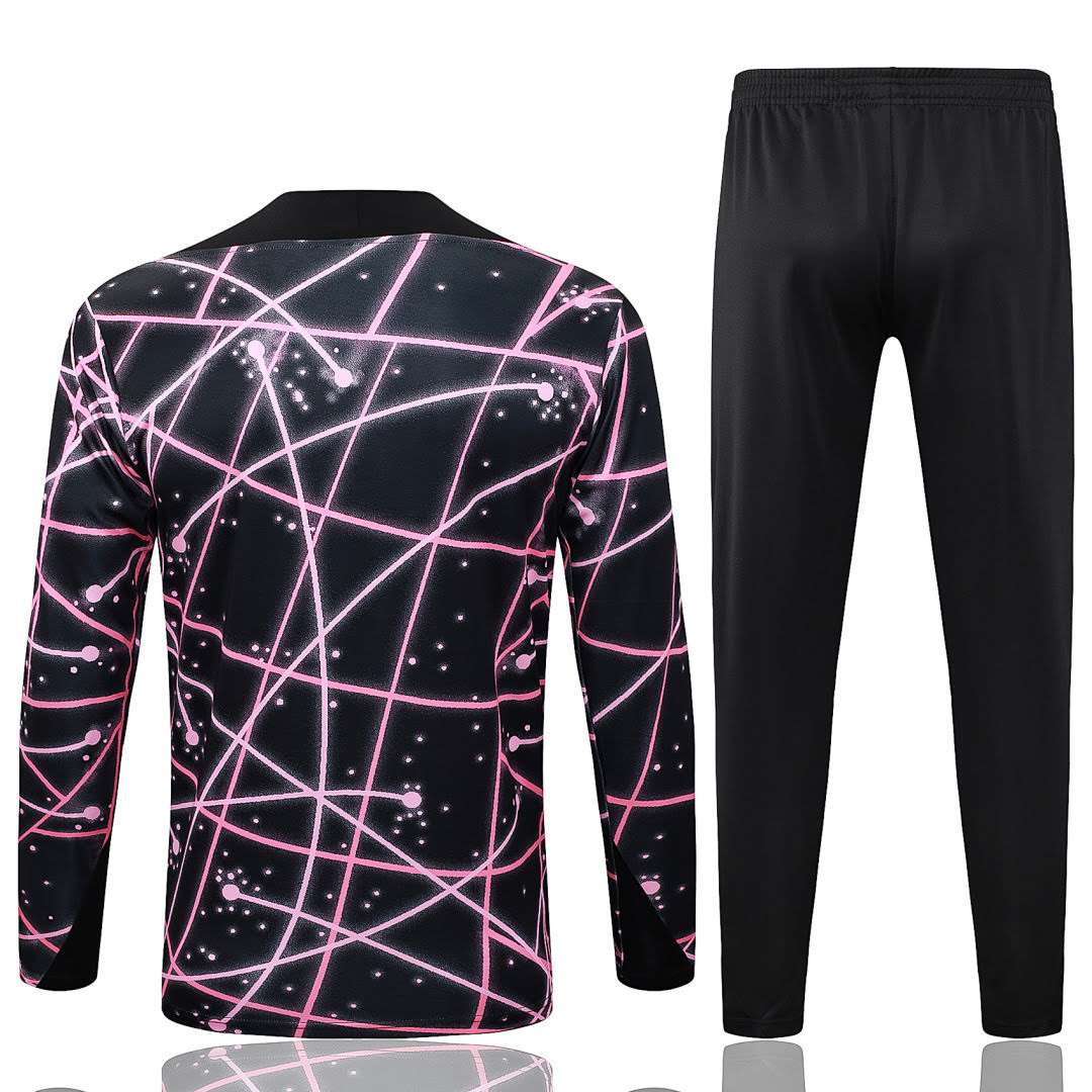 B2565# 2526 PSG Jordan Pink Inkjet Half-Zip Suit S-2XL — foto 2