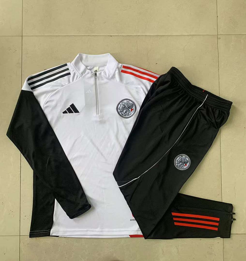 B2569# 2526 Ajax White Half-Zip Suit S-2XL — foto 3