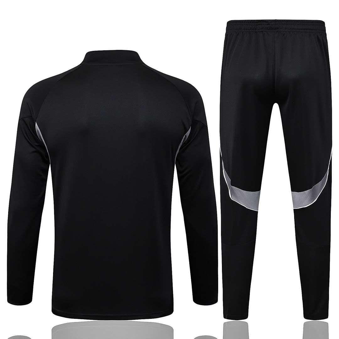 B2572# 2526 Argentina Black Half-Zip Suit S-2XL — foto 2