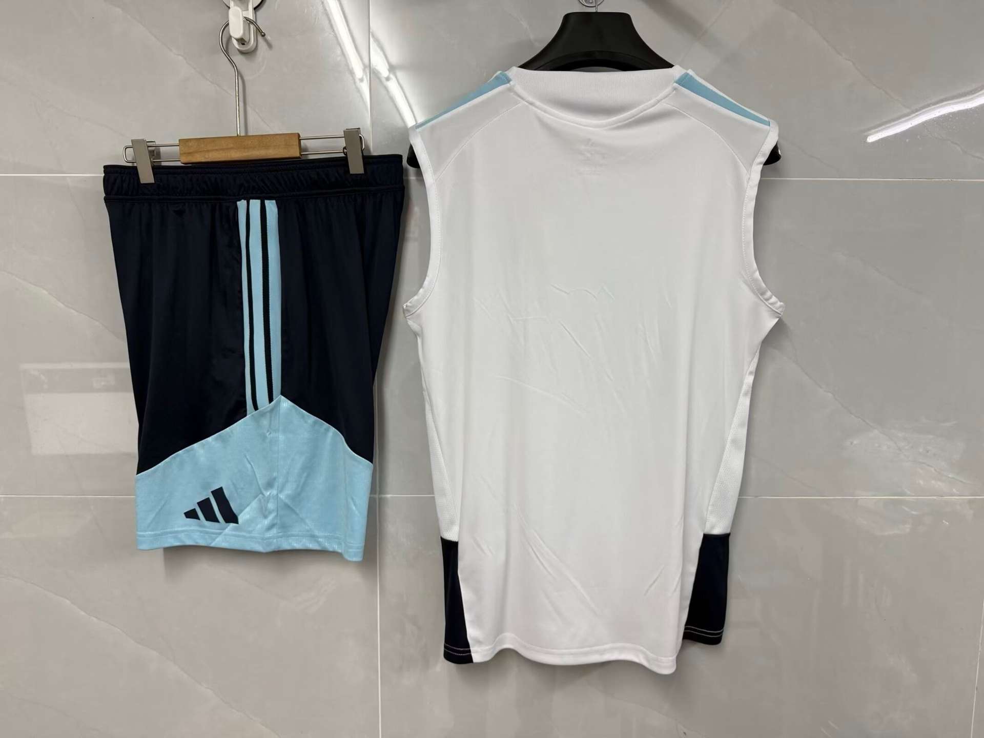 2627 Argentina training suit white vest set: S-4XL — foto 2