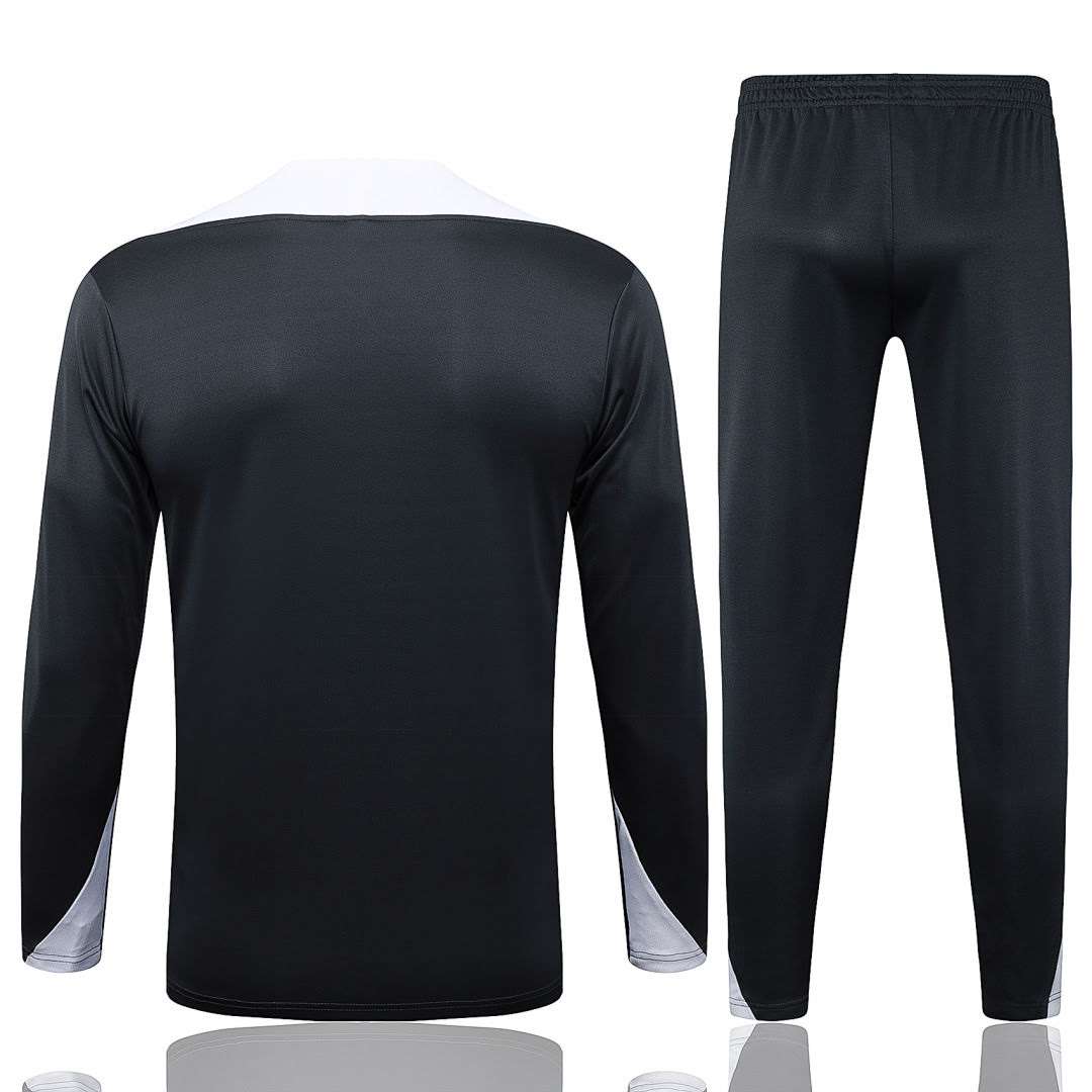 B2577# 2526 Chelsea Dark Grey Half-Zip Suit S-2XL — foto 2