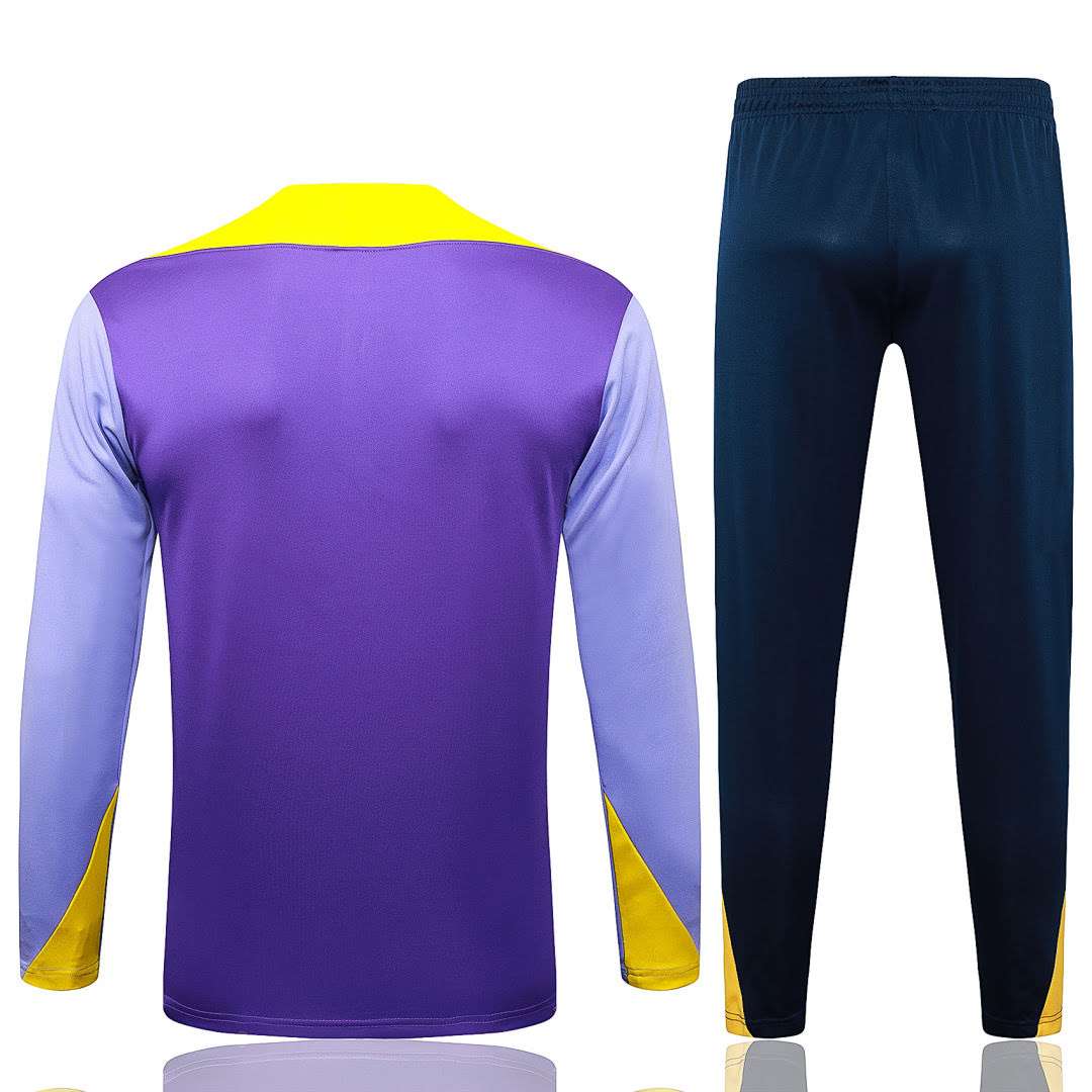 B2578# 2526 Atletico Madrid Purple Half-Zip Suit S-2XL — foto 2