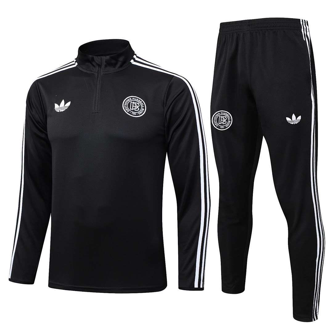 B2579# 2526 German 125th Anniversary Black Half-Zip Set S-2XL — foto 1