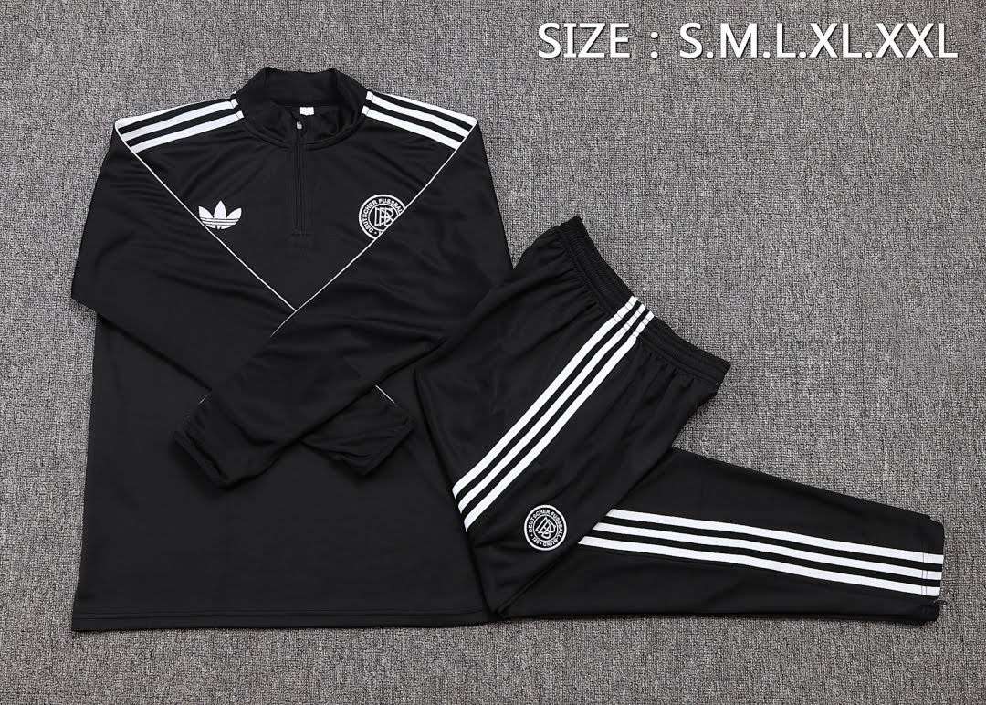 B2579# 2526 German 125th Anniversary Black Half-Zip Set S-2XL — foto 3