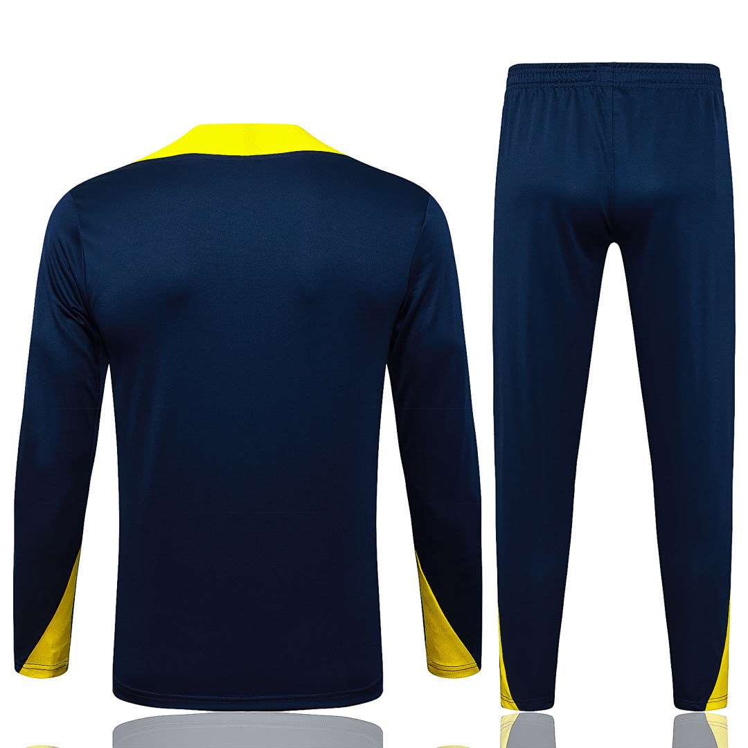 B2580# 2526 Atletico Madrid Dark Blue Half-Zip Suit S-2XL — foto 2