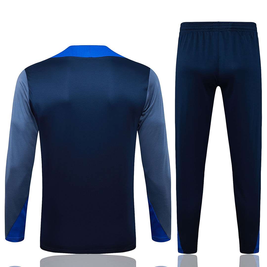 B2585# 2526 PSG Royal Blue Half-Zip Set S-2XL — foto 2
