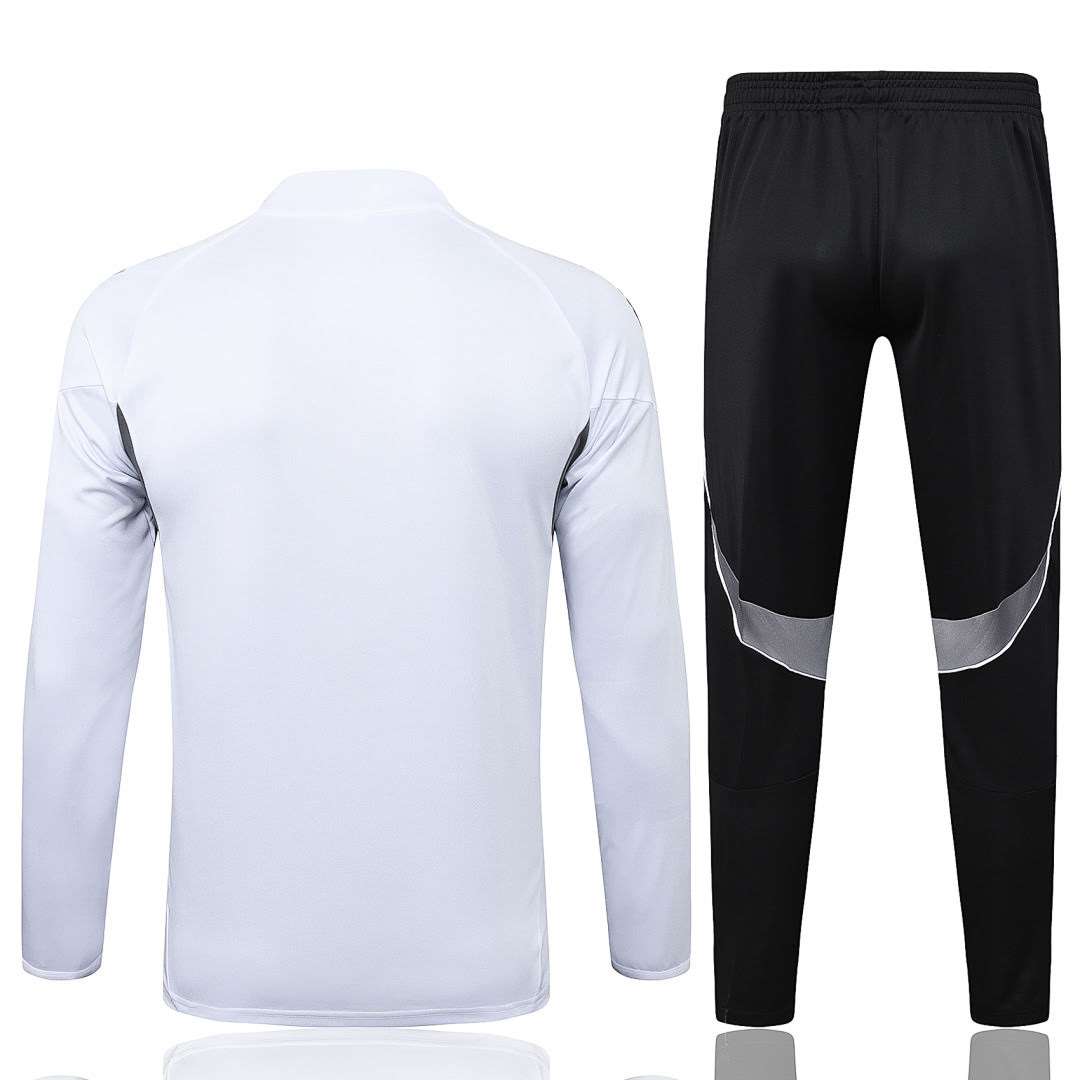 B2587# 2526 German White Half-Zip Suit S-2XL — foto 2