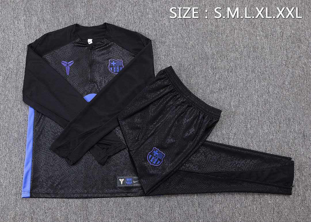 B2596# 2526 Barcelona Black Half-Zipper Suit S-2XL — foto 3