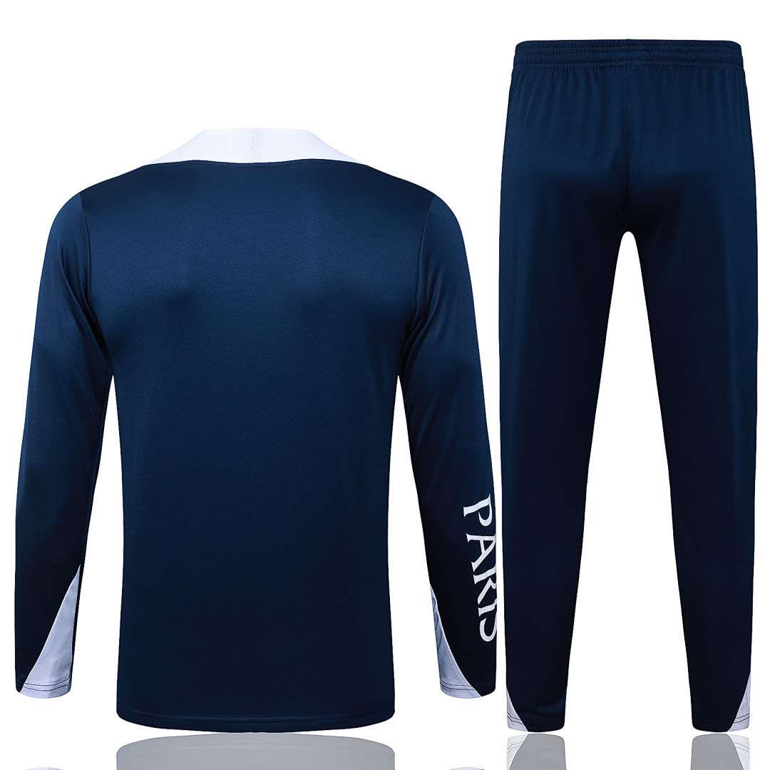B2597# 2526 Jordan PSG Dark Blue (White Shoulders) Half-Zipper Suit S-2XL — foto 2