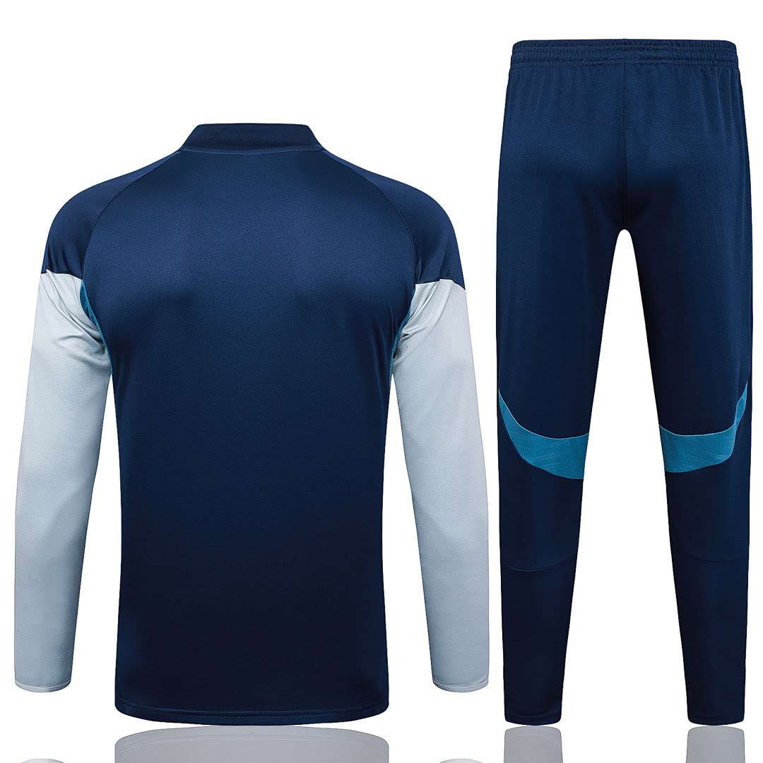 B25102# 2526 Arsenal Dark Blue Half-Zip Suit S-2XL — foto 2
