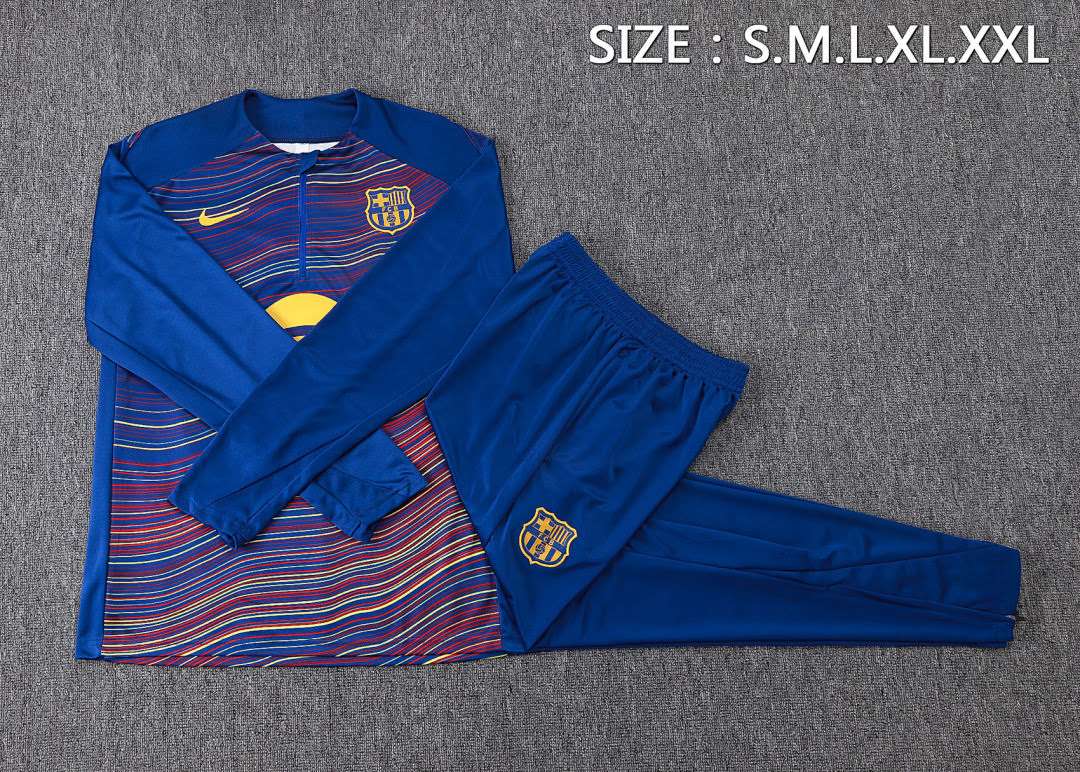 B25106# 2526 Barcelona Blue Twill Inkjet Half-Zip Suit S-2XL — foto 3
