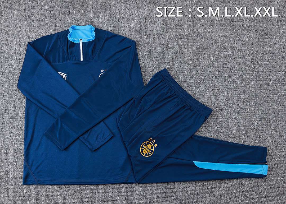 B25107# 2526 Gremio Light Blue Half-Zip Suit S-2XL — foto 3