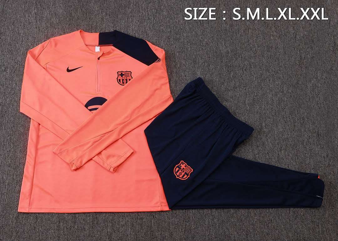 B25136# 2526 Barcelona Orange Half-Zip Set S-2XL — foto 3