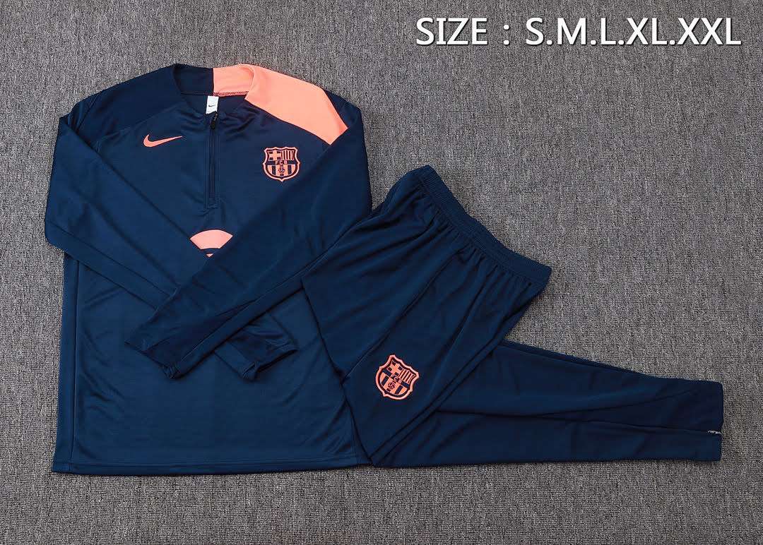 B25140# 2526 Barcelona Blue Half-Zip Set S-2XL — foto 3