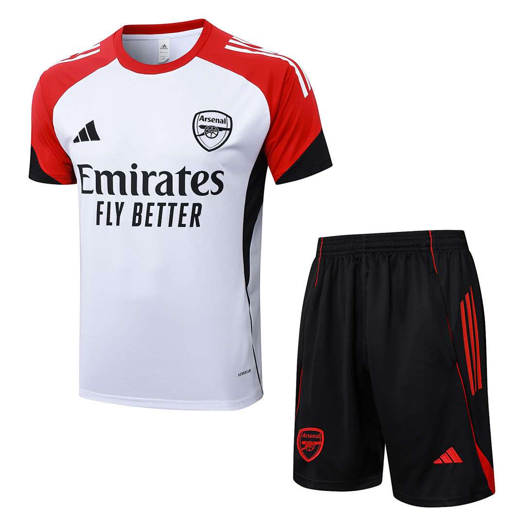 B25240# 2526 Arsenal White Short-Sleeve Suit S-2XL — foto 1